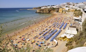 Tourists flood the Algarve