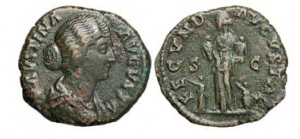 faustina roman coin